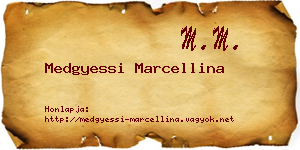 Medgyessi Marcellina névjegykártya